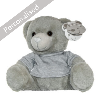 Personalised Teddy Bear - Grey image